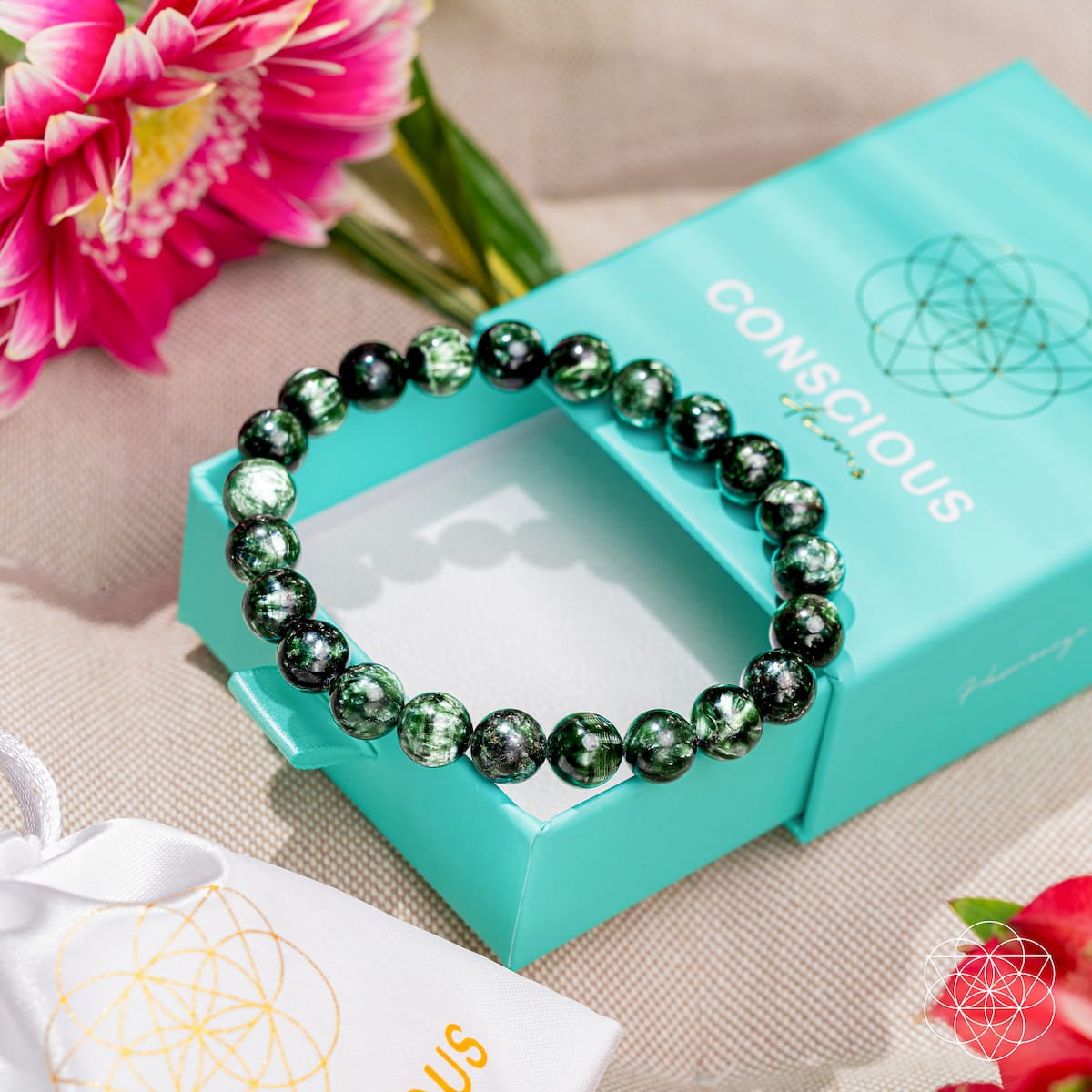 Angel Energy – Rare Seraphinite Bracelet of Transformation