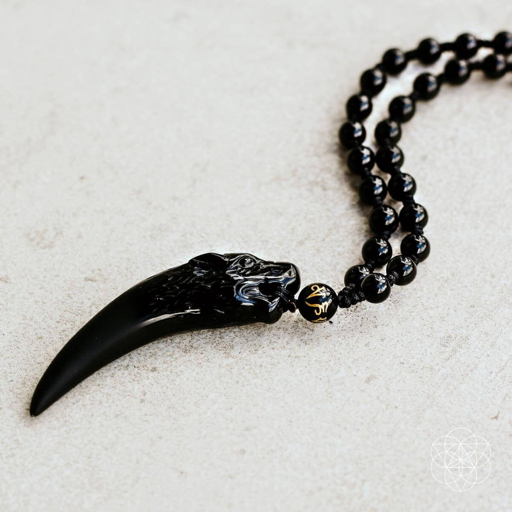 The Obsidian Wolf Pendant
